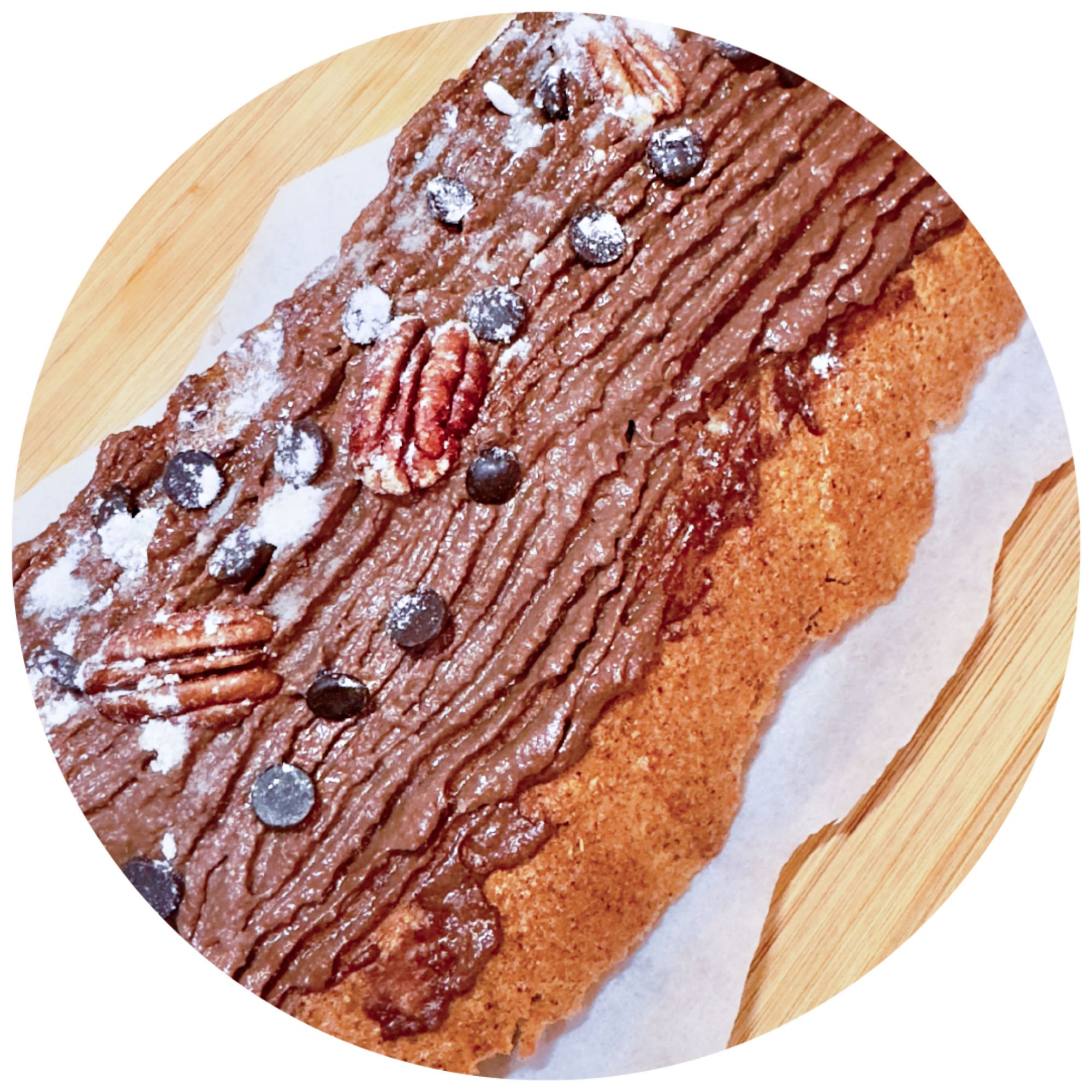 la belle Bûche noisettes-chocolat | Ariel®