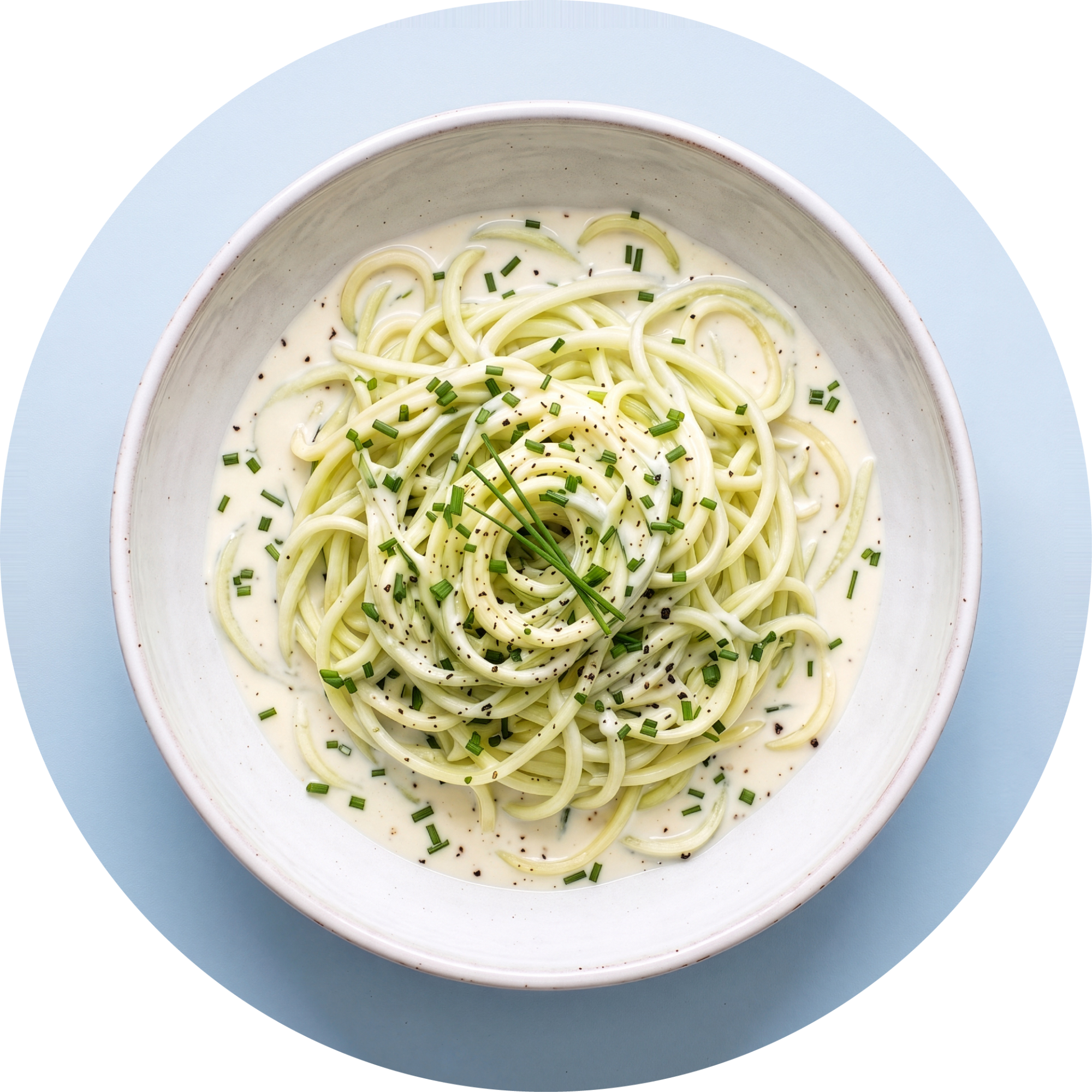 Filaments de Courgette crème Kéto | Ariel K