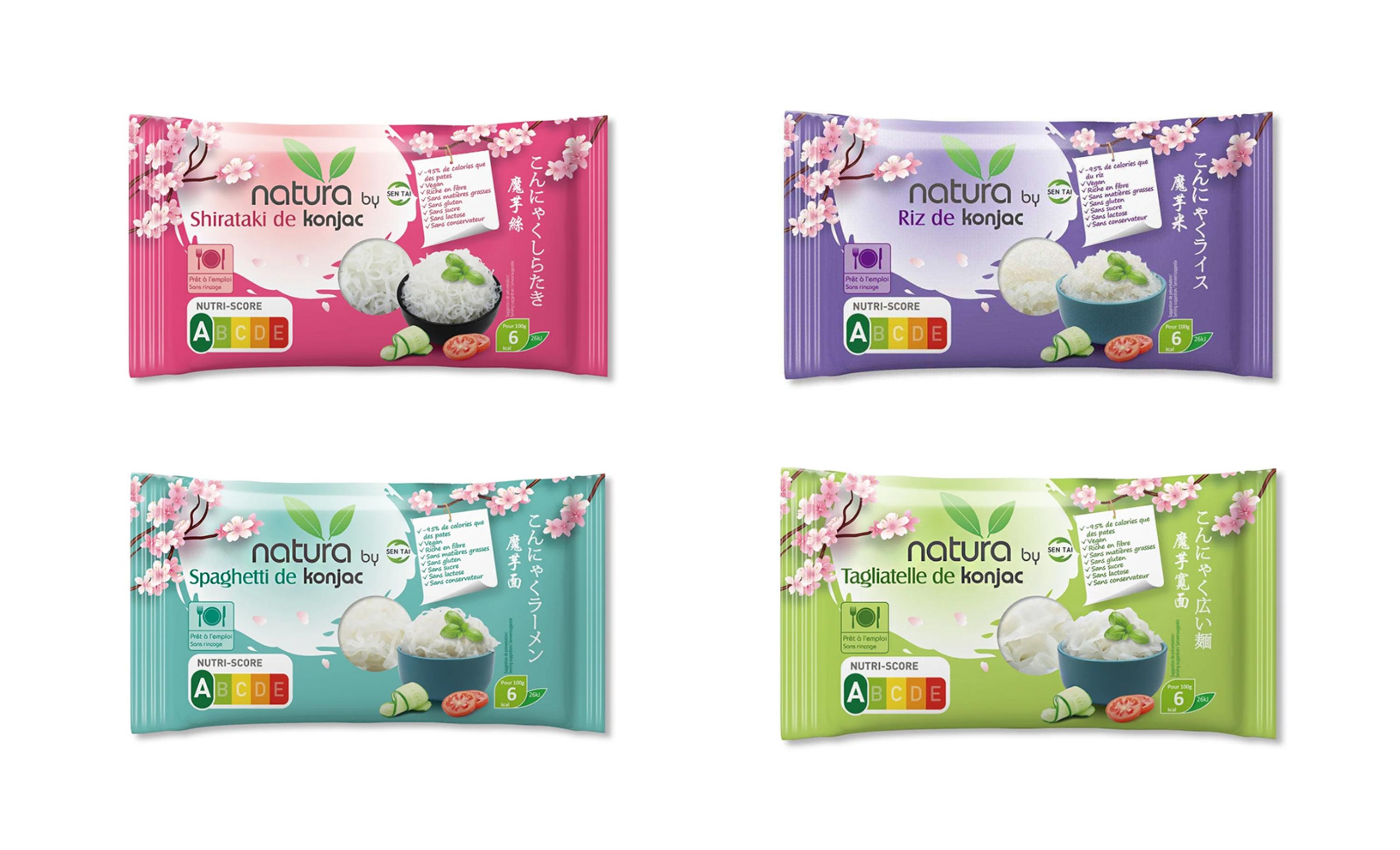 Riz / Pâtes de Konjac Natura 0g de Glucides - déjà cuites - enseignes standart à rincer et à réchauffer