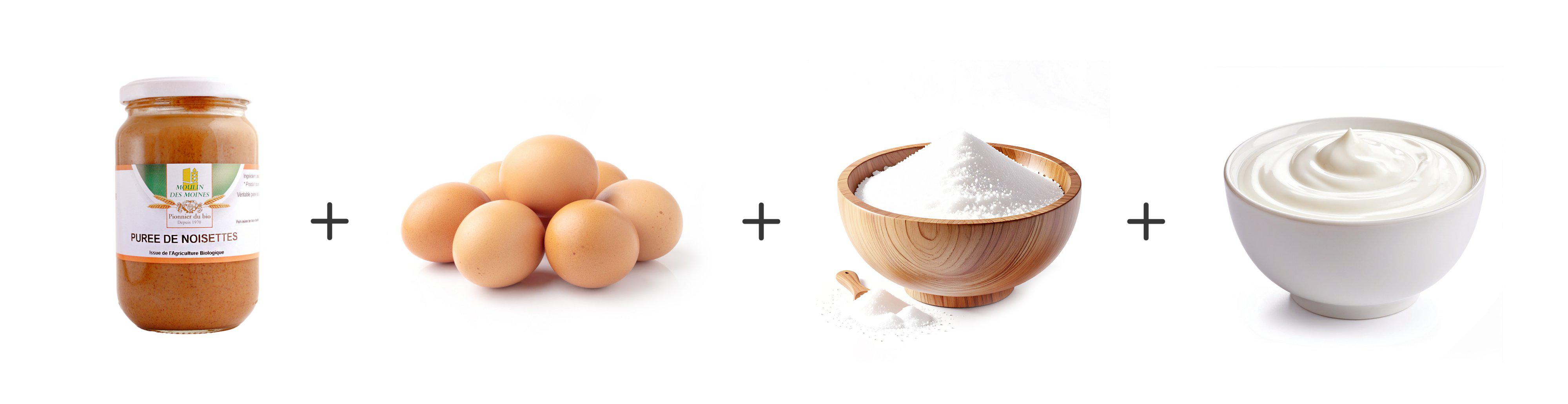 Ingrédients muffins noisette choco pecan Keto | Ariel®