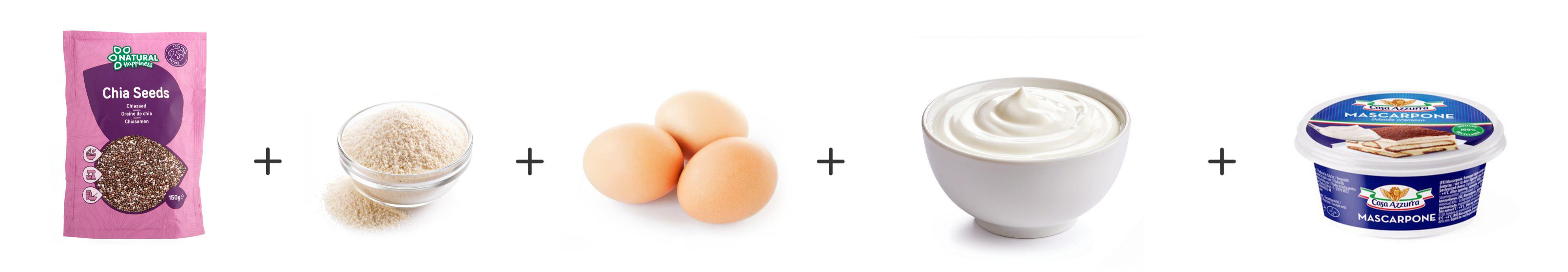 Ingrédients muffins chia Keto | Ariel®