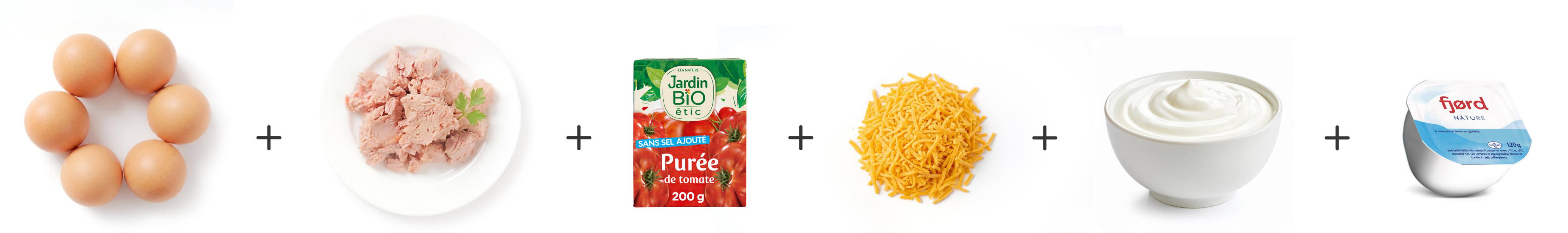 Ingrédients Pain au Thon Cétogène | Ariel®