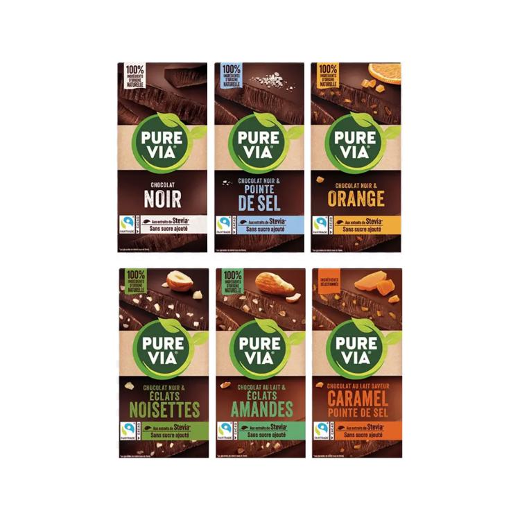 Chocolats Pure Via à l'Erytritol