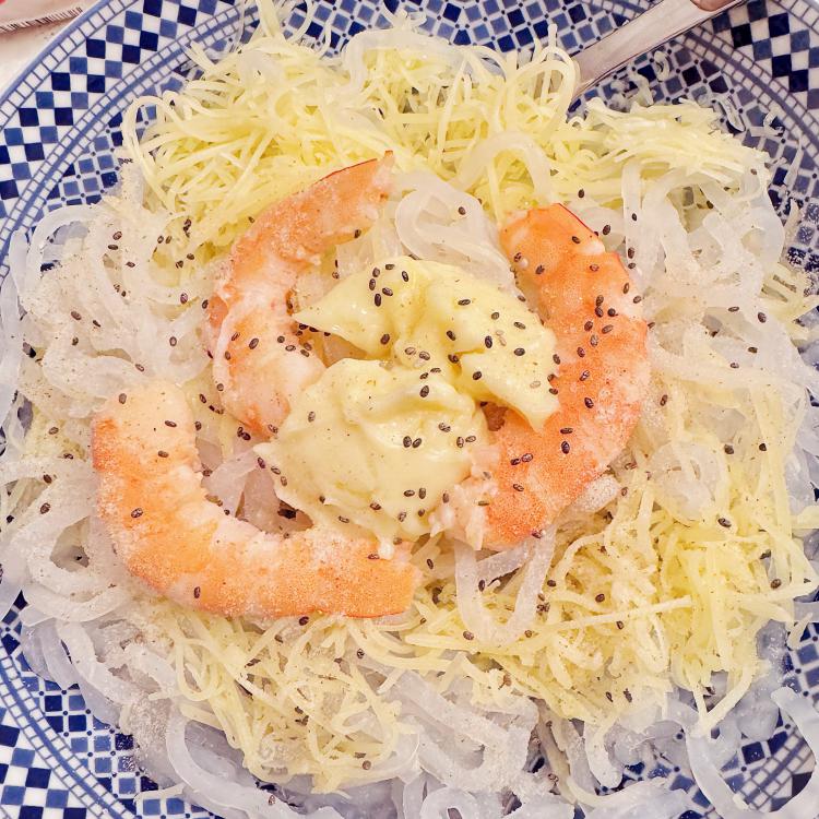 Entremet de Crevettes sauce Mayonnaise & Graines de Chia citron | Ariel Keto